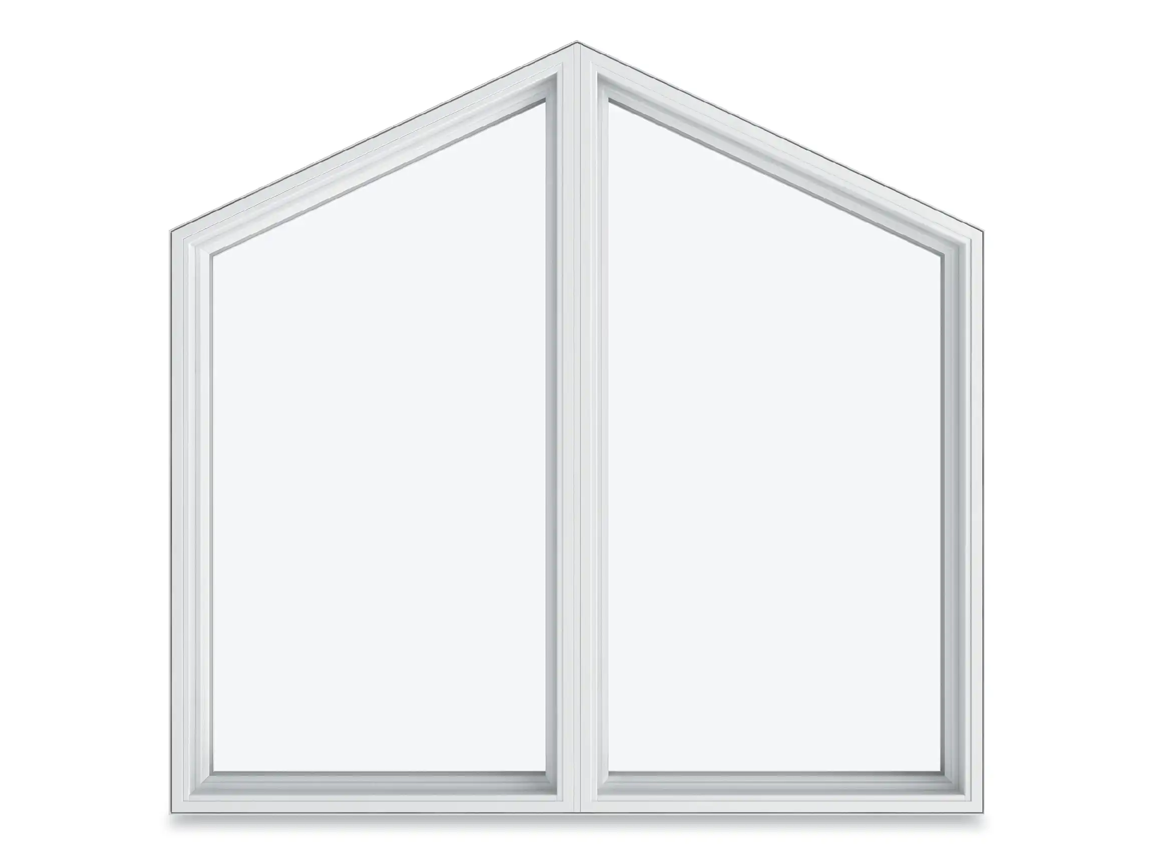 Imagine of a white Marvin Replacement Two-Wide Polygon Special Shape window.