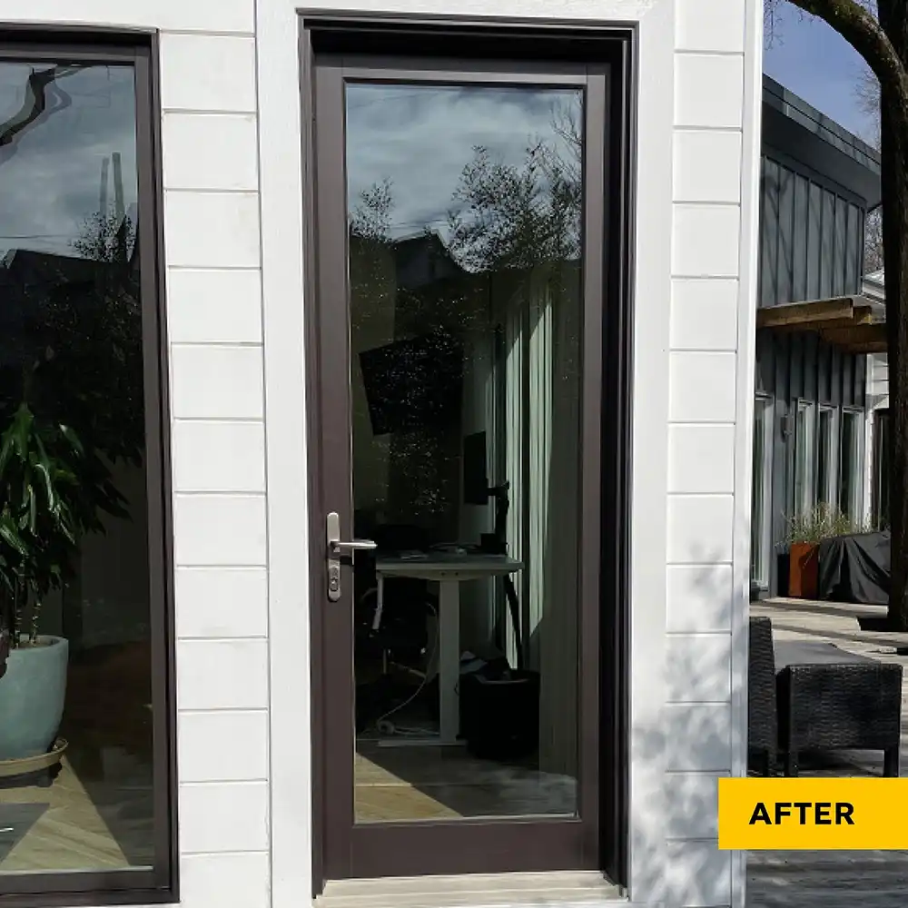 Exterior view of an installed Marvin Replacement French door.