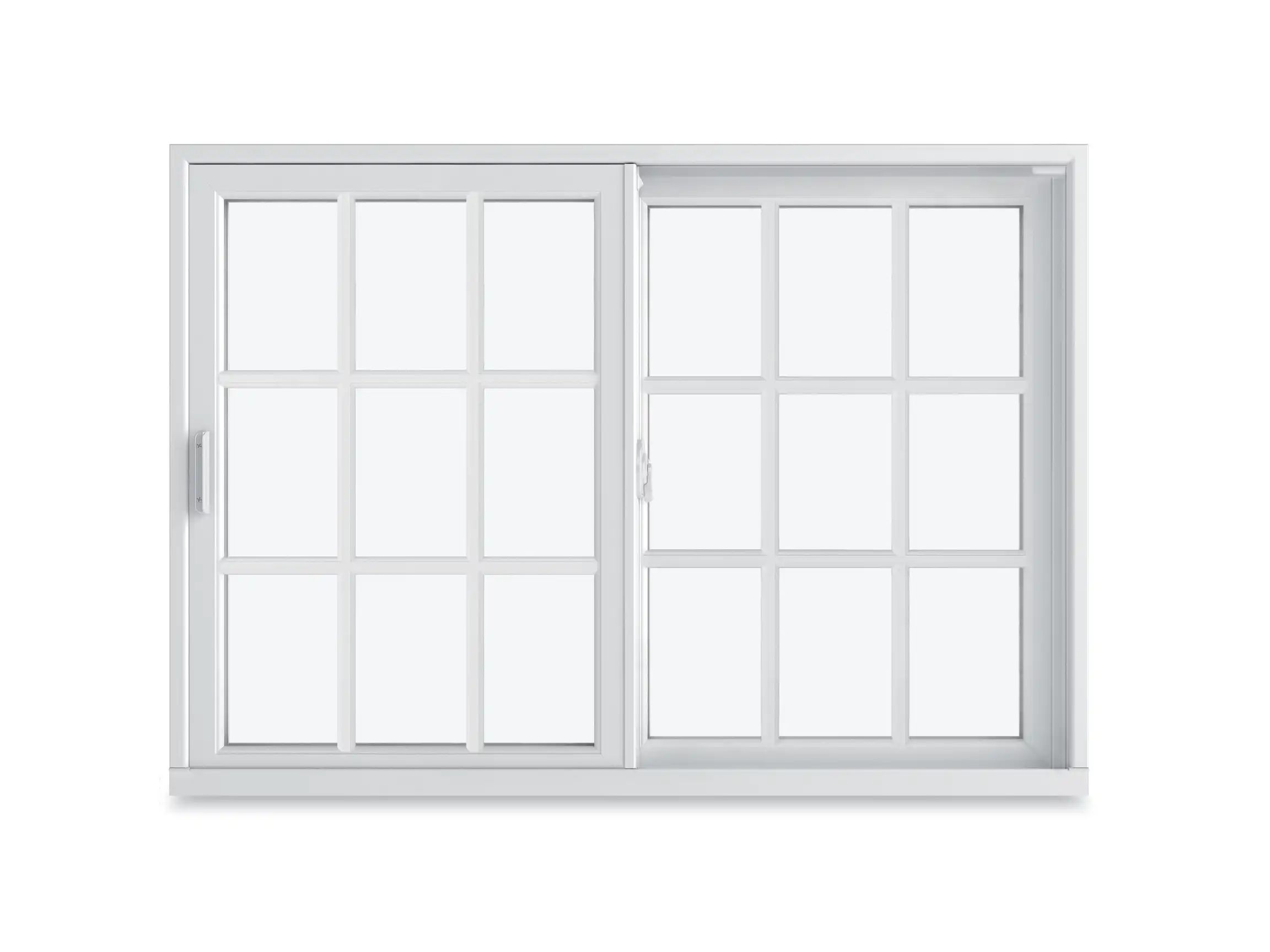 Image of a Marvin Replacement Slider Window with Standard Rectangular Divide Lite style.