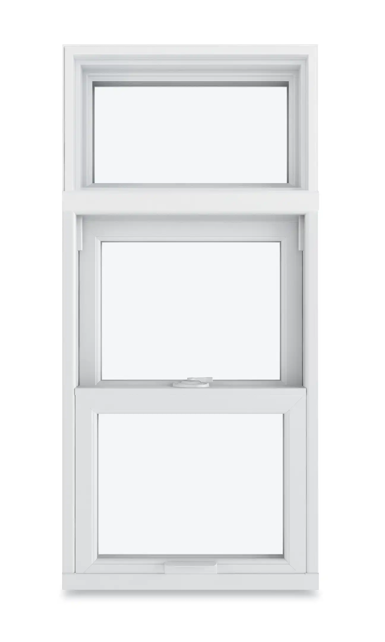 White Marvin Replacement Single Hung window with a Picture Mull style.